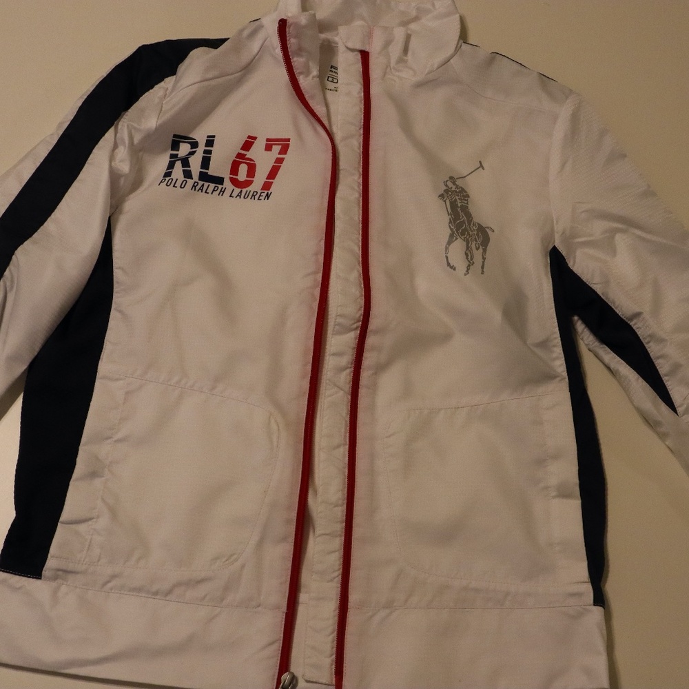 NWT Ralph Lauren White  Light Weight Jacket Sz M